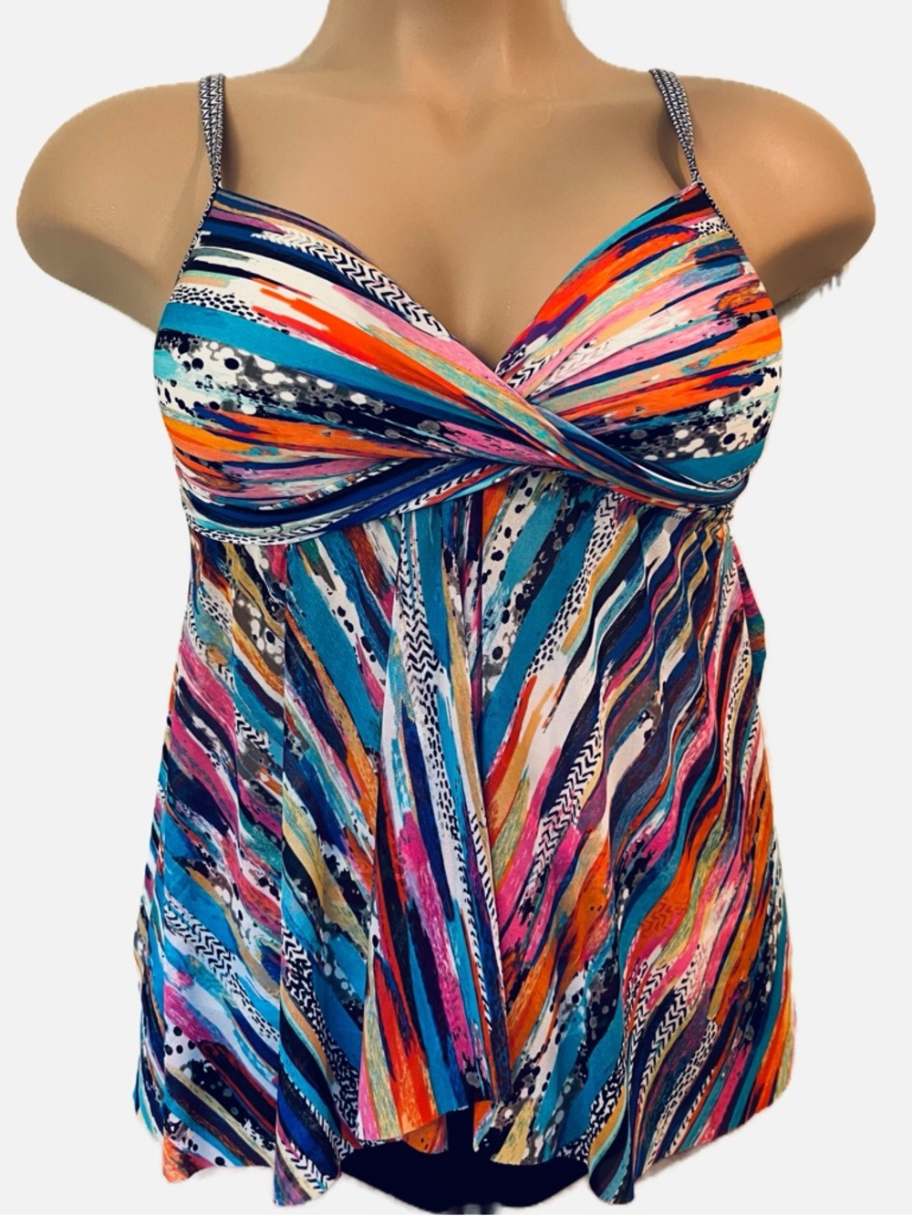 Profile by Gottex Women’s Swimsuit Bathing Suit Tankini Swim Top & Bottom 12